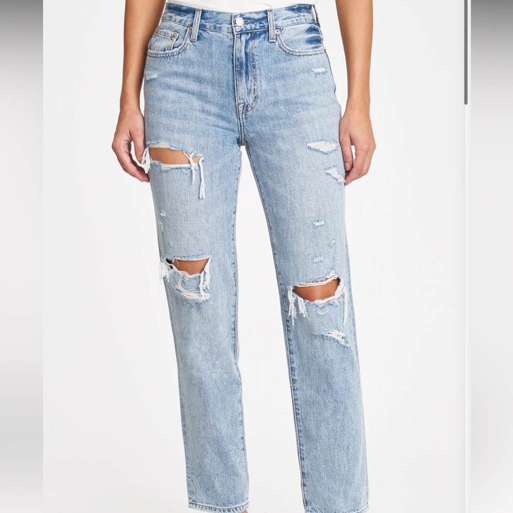 PRESLEY HIGH RISE RELAXED ROLLER - WINK DISTRESSED Size 26